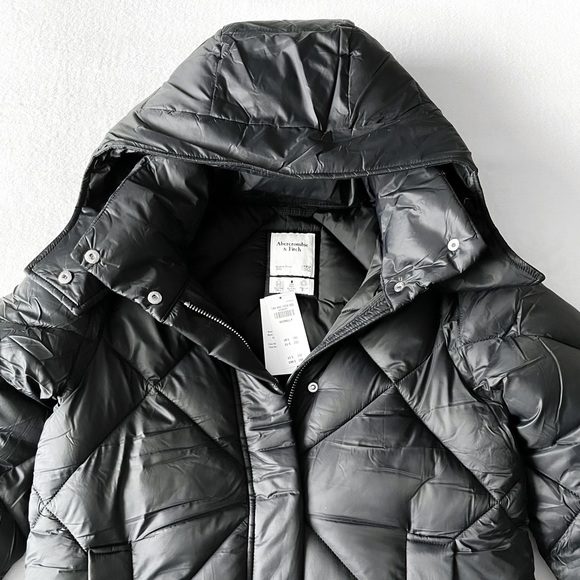 Abercrombie & Fitch Quilted Long Puffer - Picture 8 of 9